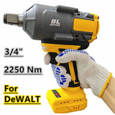 For DeWALT 20V Battery 2250N.M High Torque Impact Wrench 3/4" Brushless Cordless Impact Gun Electric Power Tools